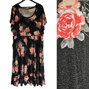 Torrid super soft knit floral tshirt dress